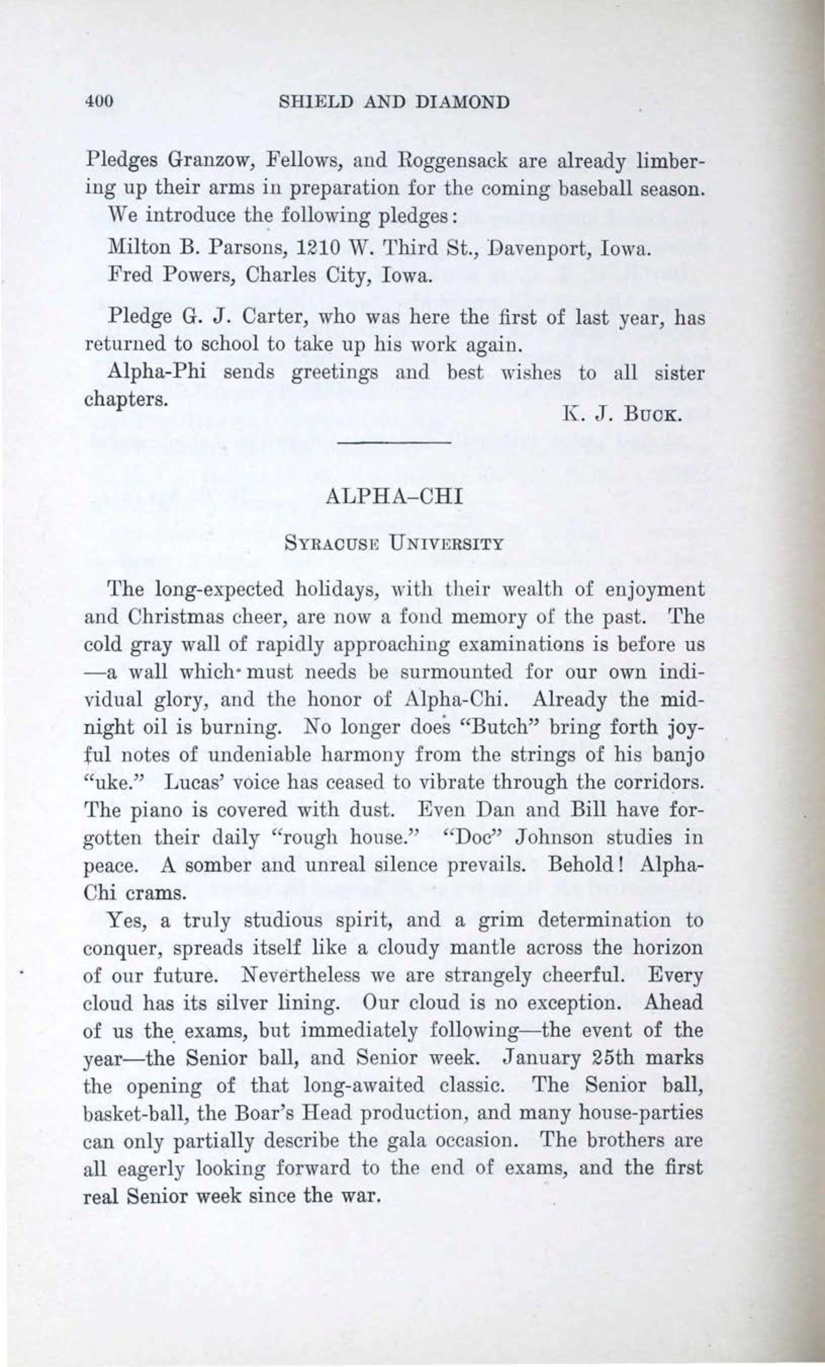 Alpha-Chi, February 1920